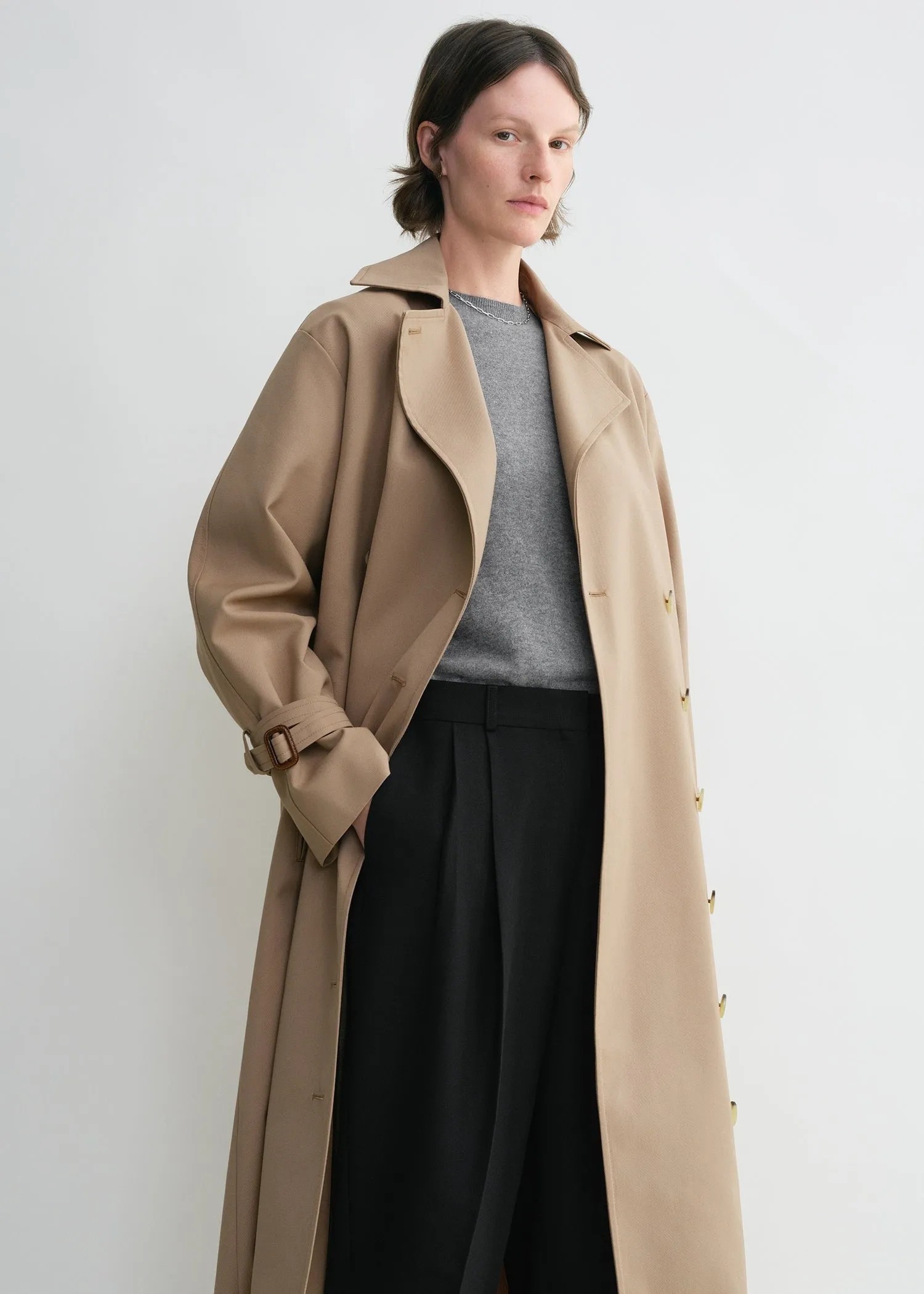 Signature trench khaki