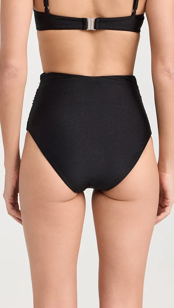 SIMKHAI   Lilly Ruched Bikini Bottoms 