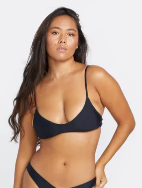 Simply Solid Bikini Top - BLACK