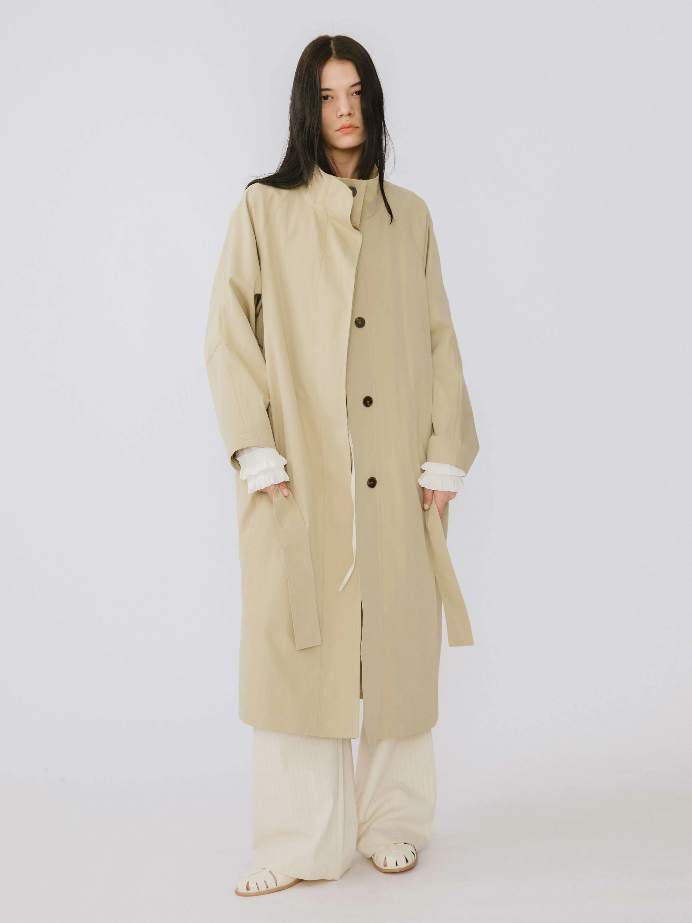 Single Breasted Trench Coat