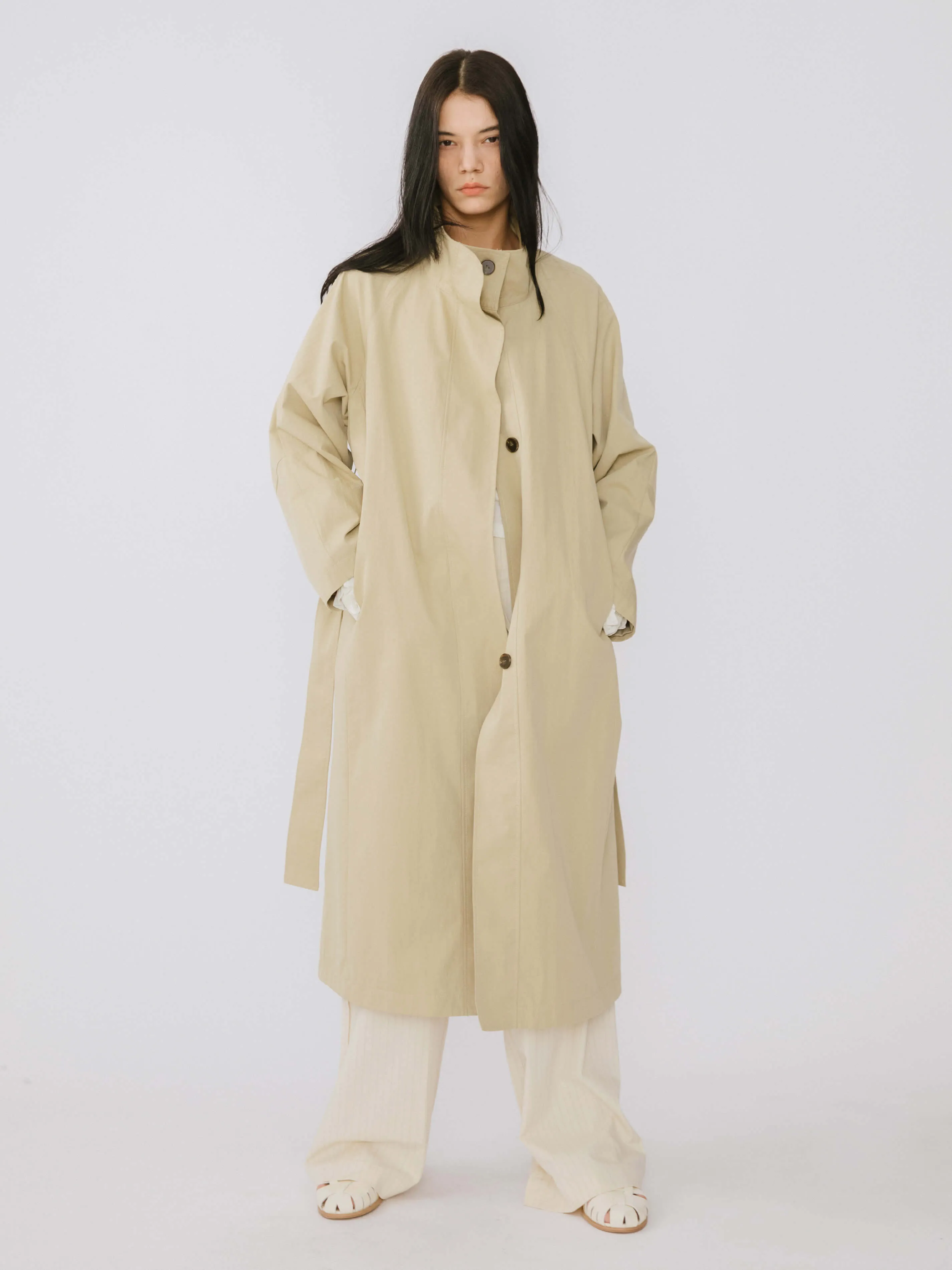 Single Breasted Trench Coat