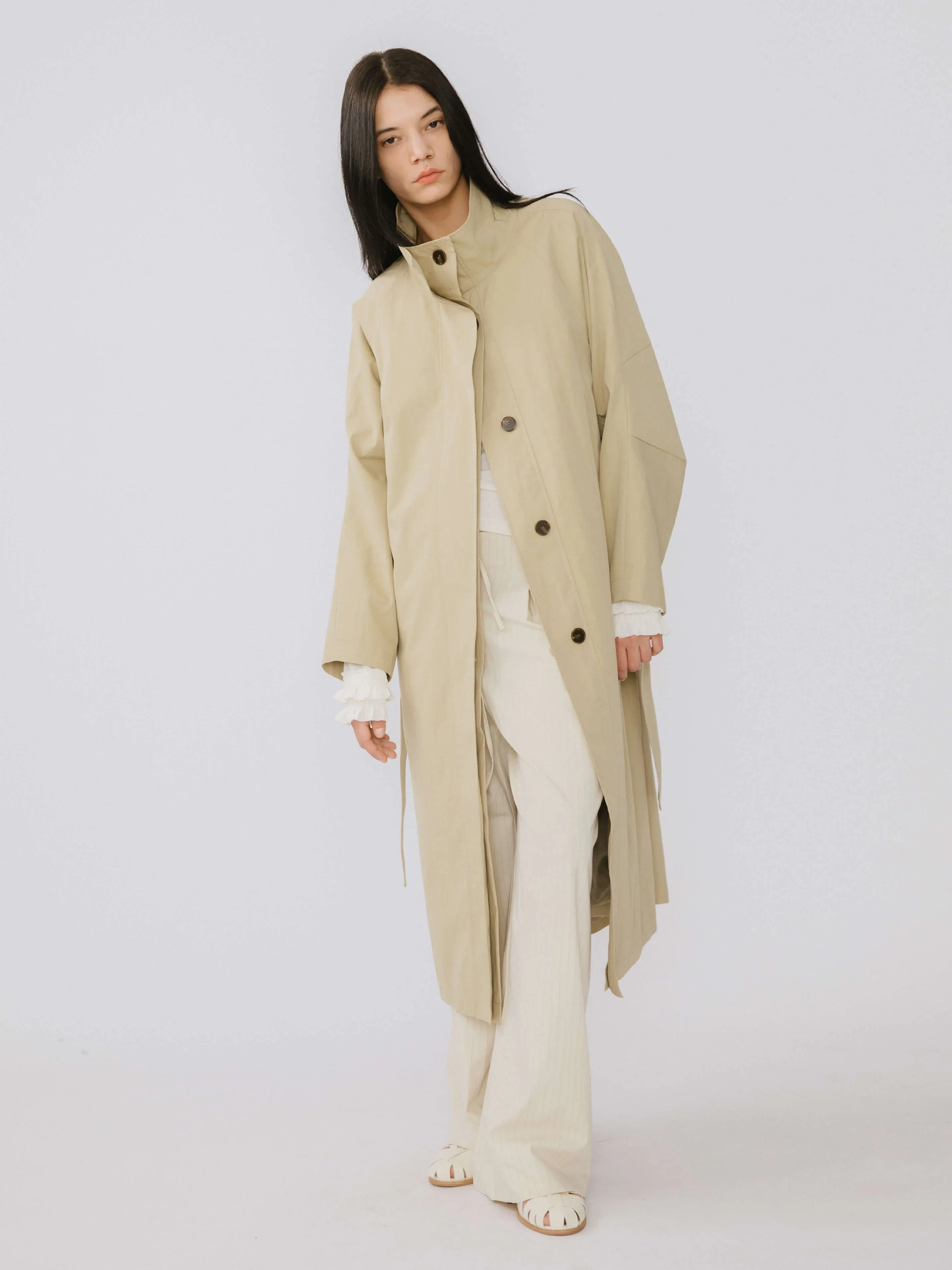 Single Breasted Trench Coat