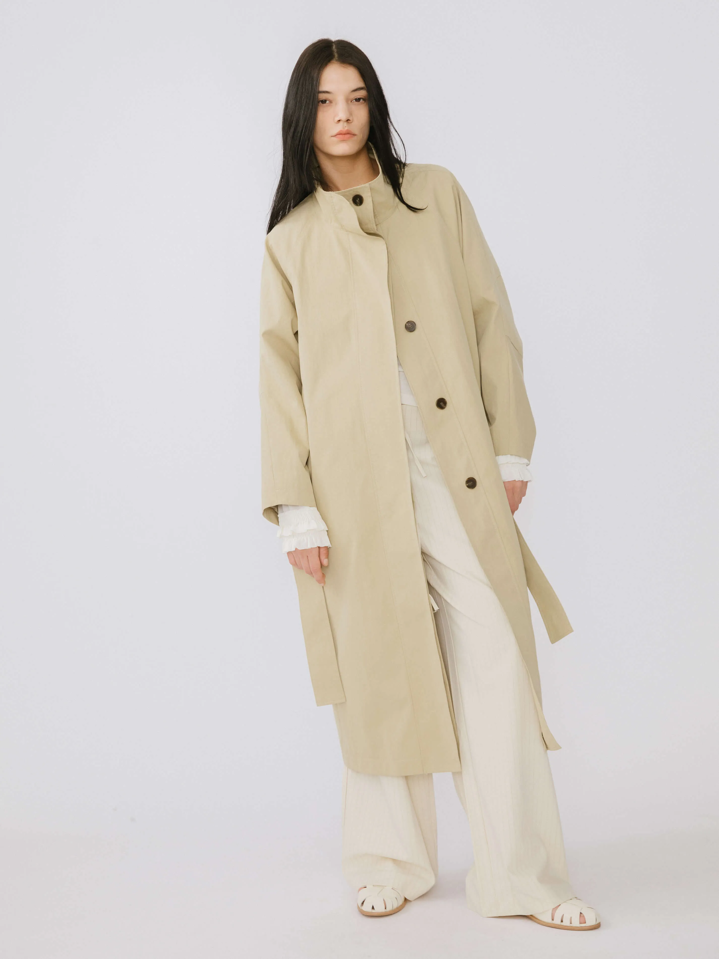 Single Breasted Trench Coat