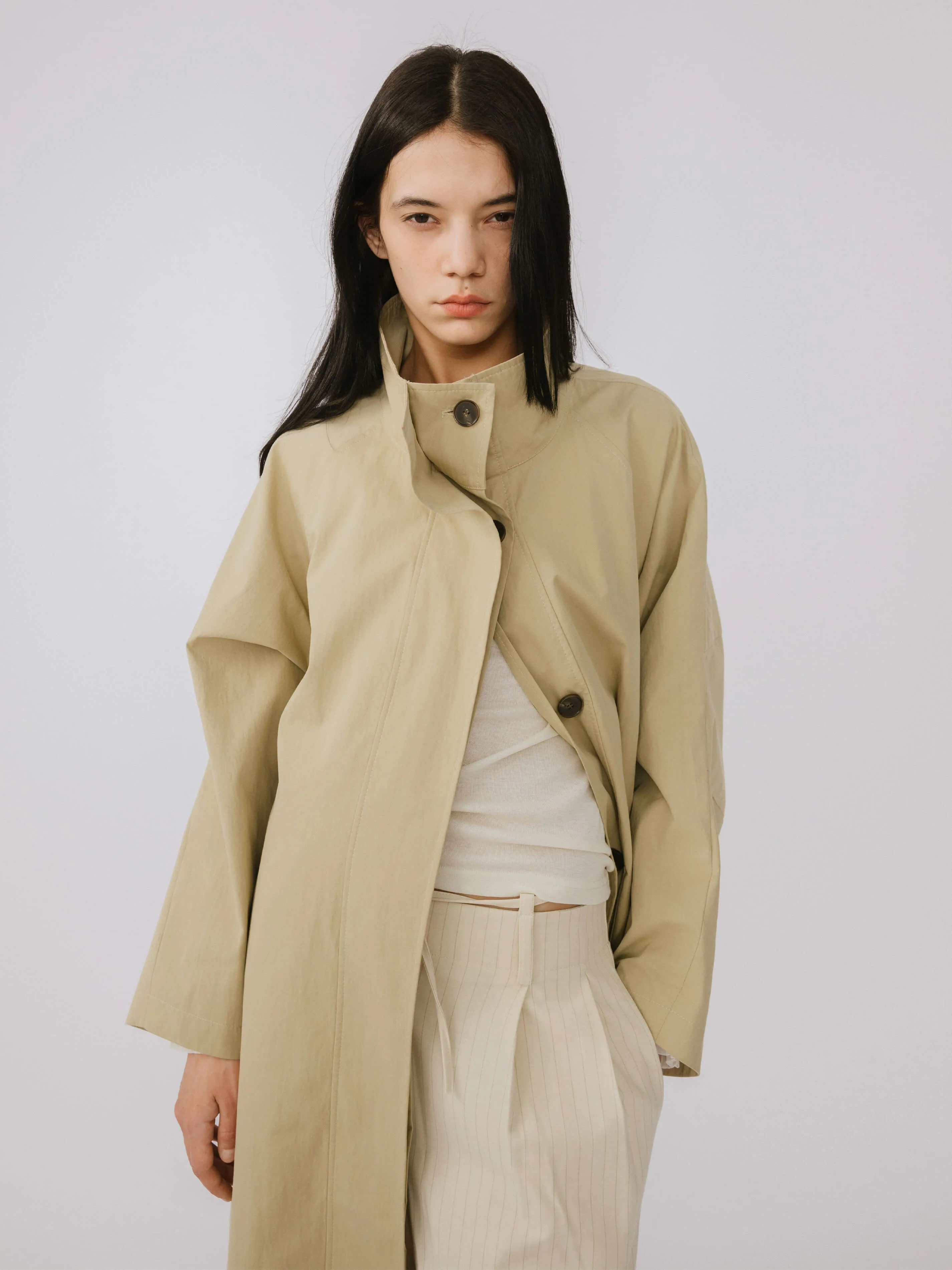 Single Breasted Trench Coat