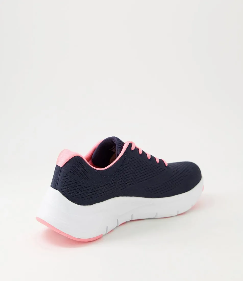 SKECHERS Arch Fit Navy Coral Sneakers