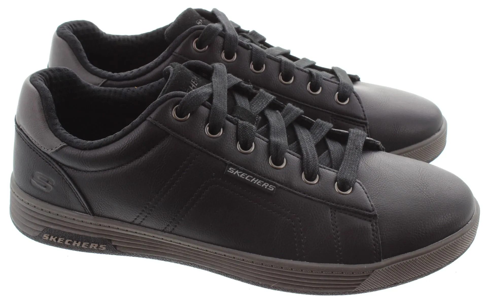 SKECHERS Mens 210946 Lace Trainers In Black