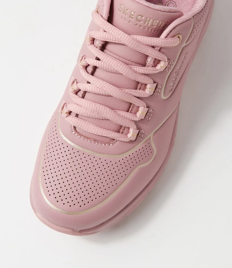 SKECHERS Uno 2  Pink Gold Sneakers