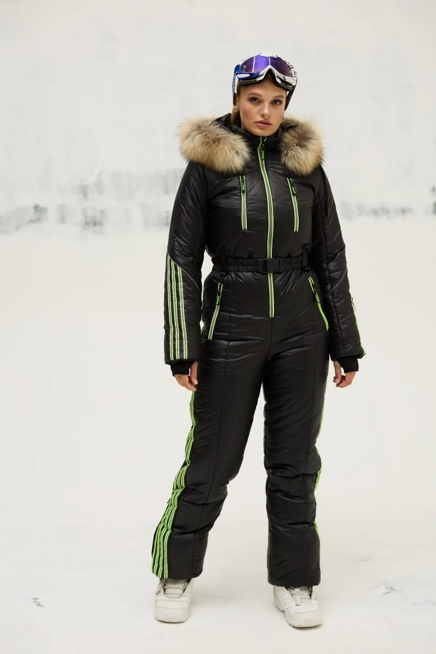 Ski/Snowboard Fur Trim Suit