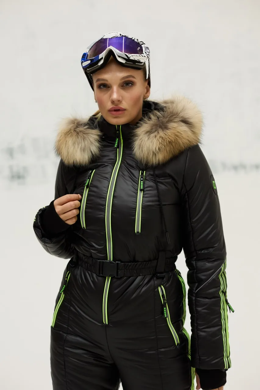 Ski/Snowboard Fur Trim Suit