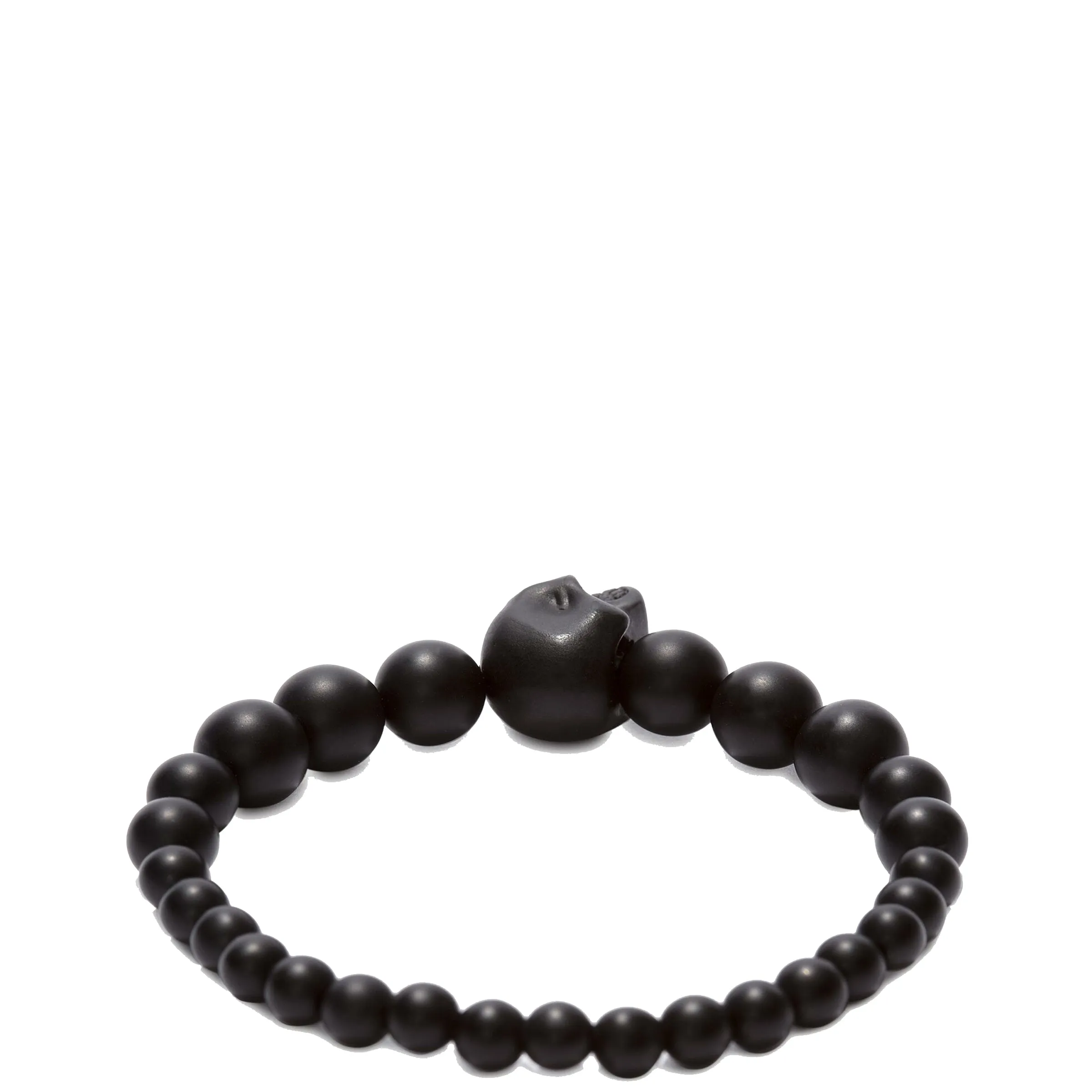 Skull Multi-beaded Bracelet, Black