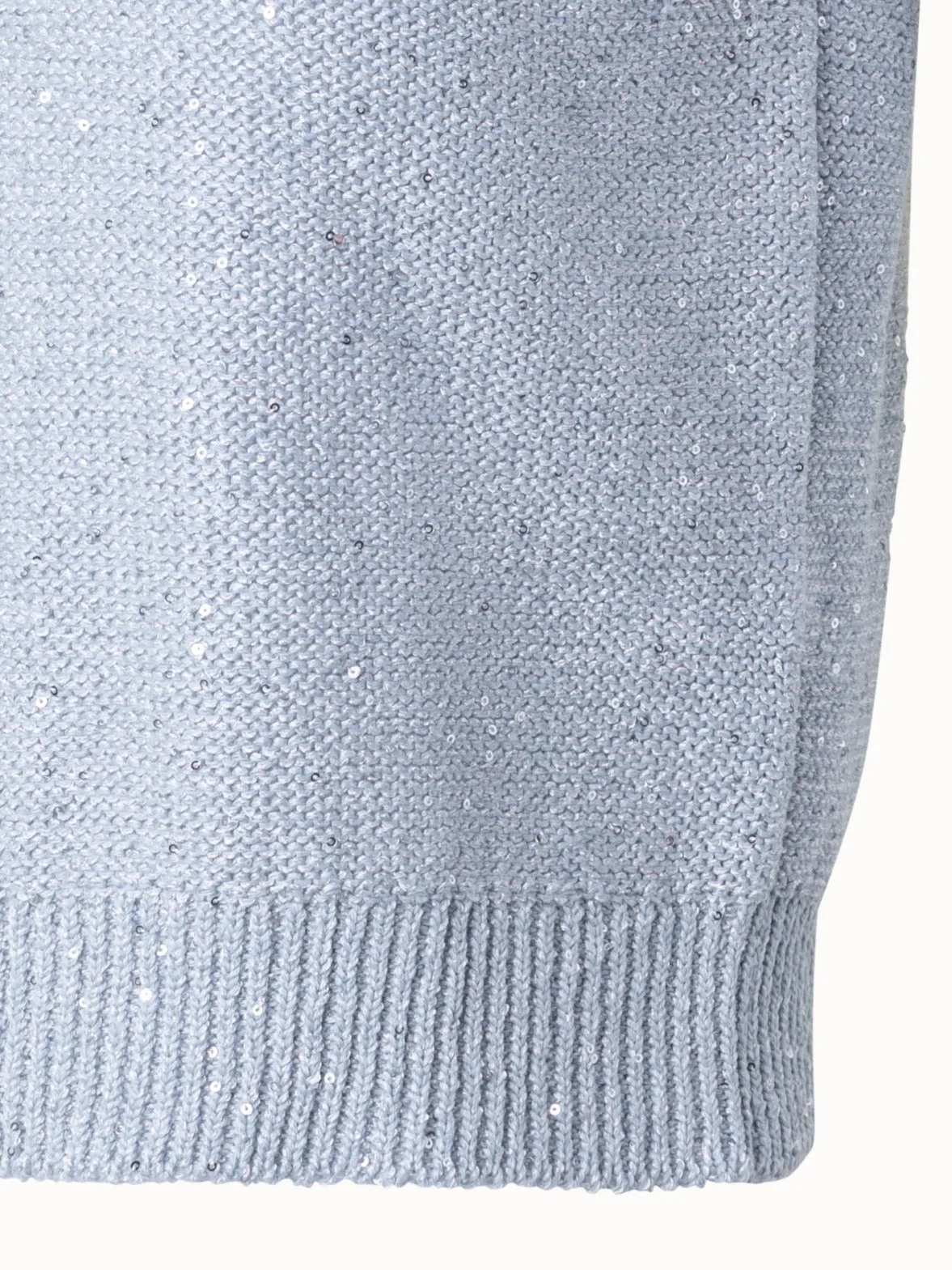 Sleeveless Linen Cotton Knit Top with Sequins