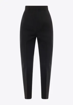Slim-Leg Tailored Pants in Wool