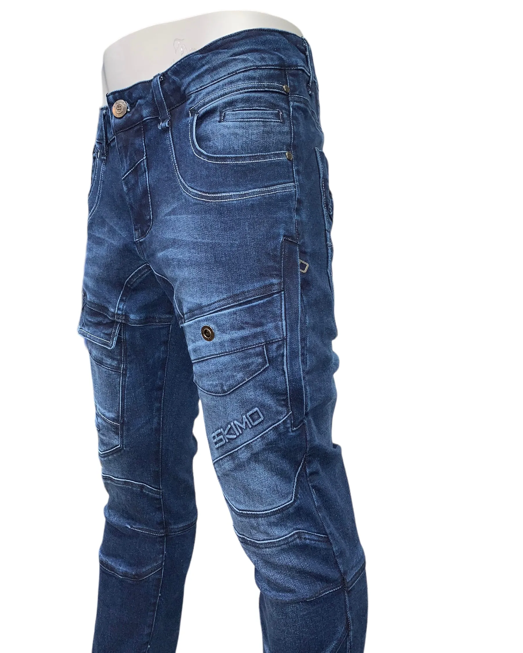 Slim-Straight Jeans #Gypsy-2 - LITE-Blue