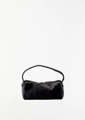Small Leather Handle Bag — Black