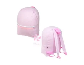 Small Seersucker Backpack