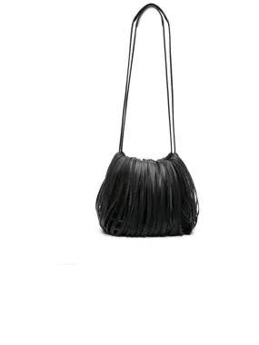 Smooth Grain Fringe Detailing Bucket Bag