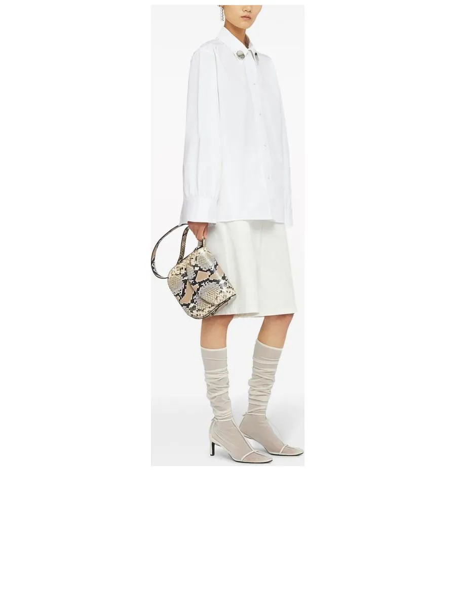 Snakeskin Effect Shoulder Bag