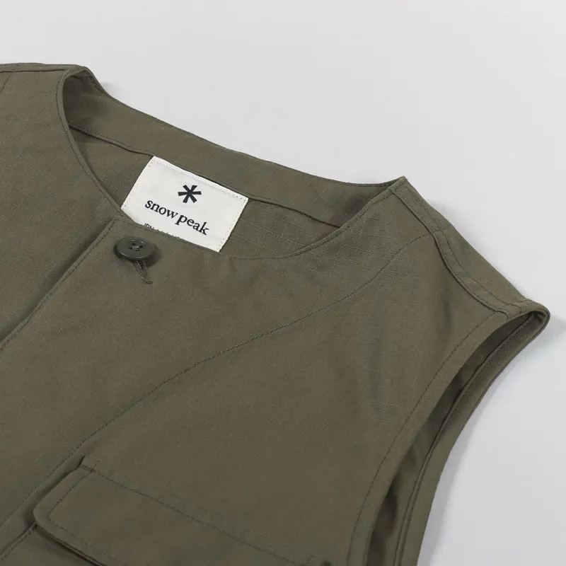 Snow Peak DWR Ripstop Vest Olive