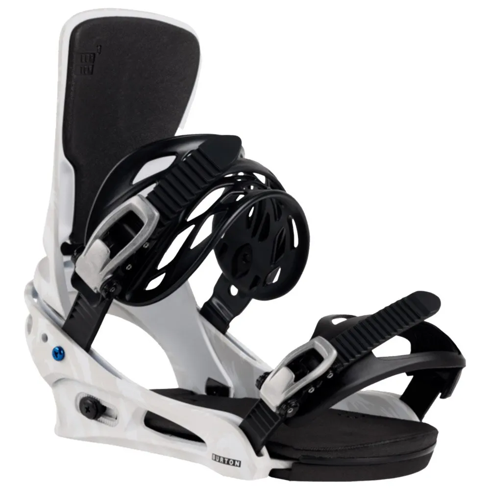 Snowboard binding Burton ---Cartel White Gray