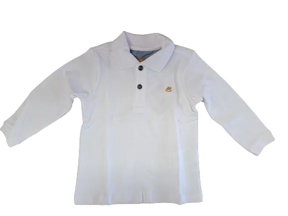 Soft Jersey Cotton Polo Shirt - White