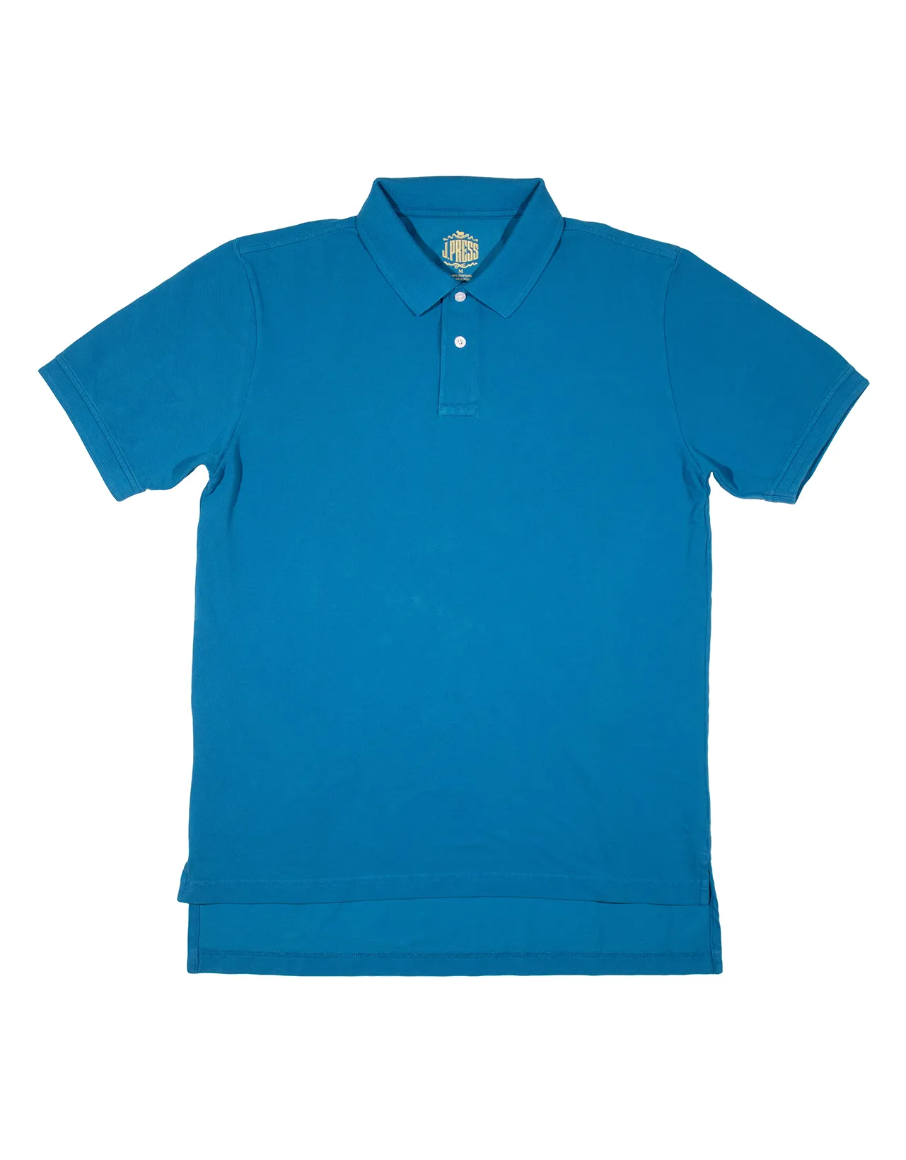 SOLID PIQUE POLO - MEDIUM BLUE