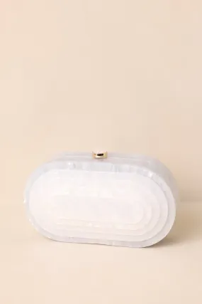 Solstice Dance Ivory Pearlescent Clutch