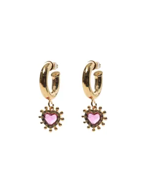 Sorcha O'Raghallaigh Pink Cupid Hoops