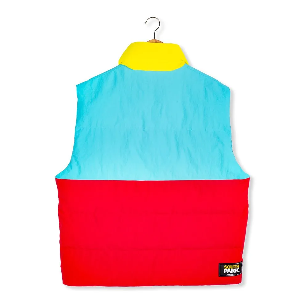 South Park Cartman Colorblock Puffer Vest