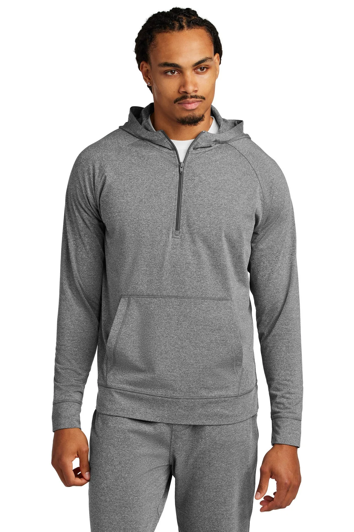 Sport-Tek Men's Sport-Wick Stretch 1/2-Zip Hoodie