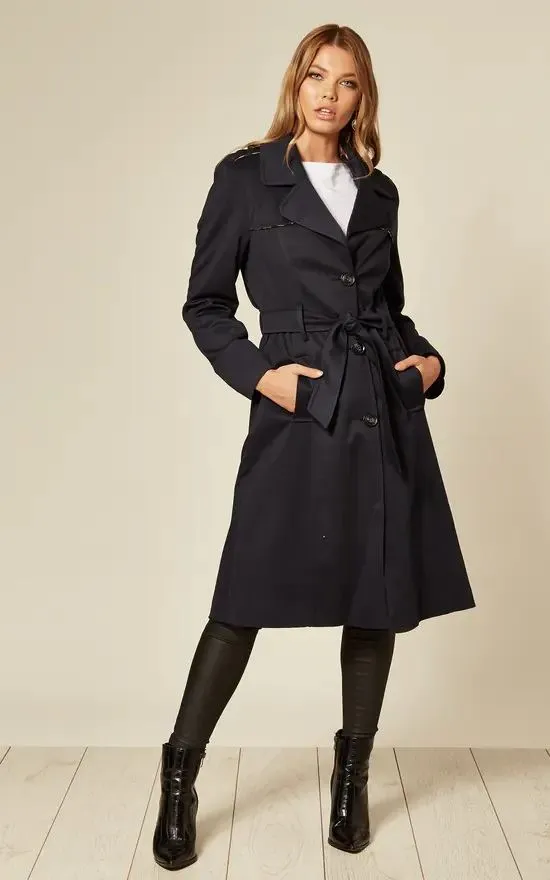 Spring/Summer Lightweight Military Duster Trench Coat