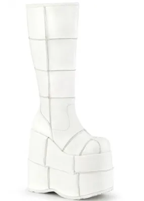 Stack 301 White Platform Boot