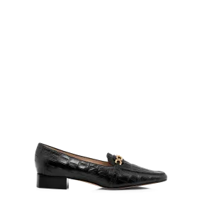 STAMPED CROCODILE LEATHER WHITNEY LOAFER