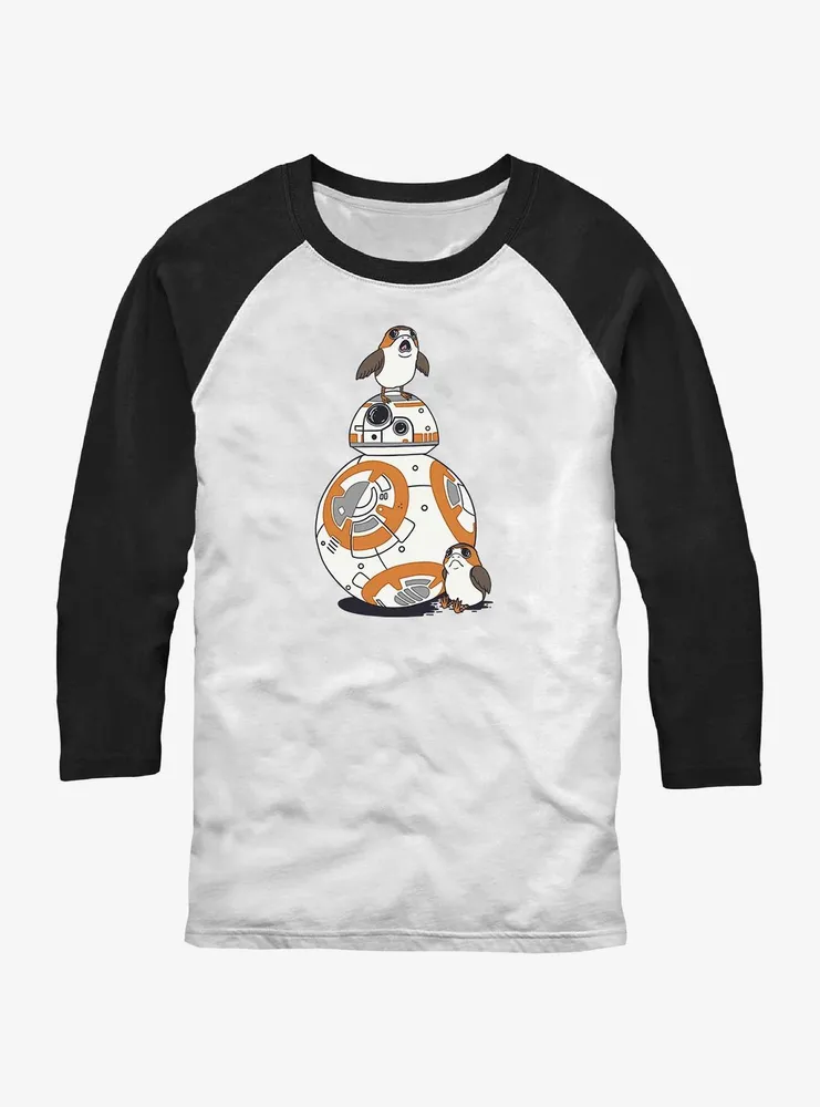 Star Wars BB-8 & Porgs Raglan