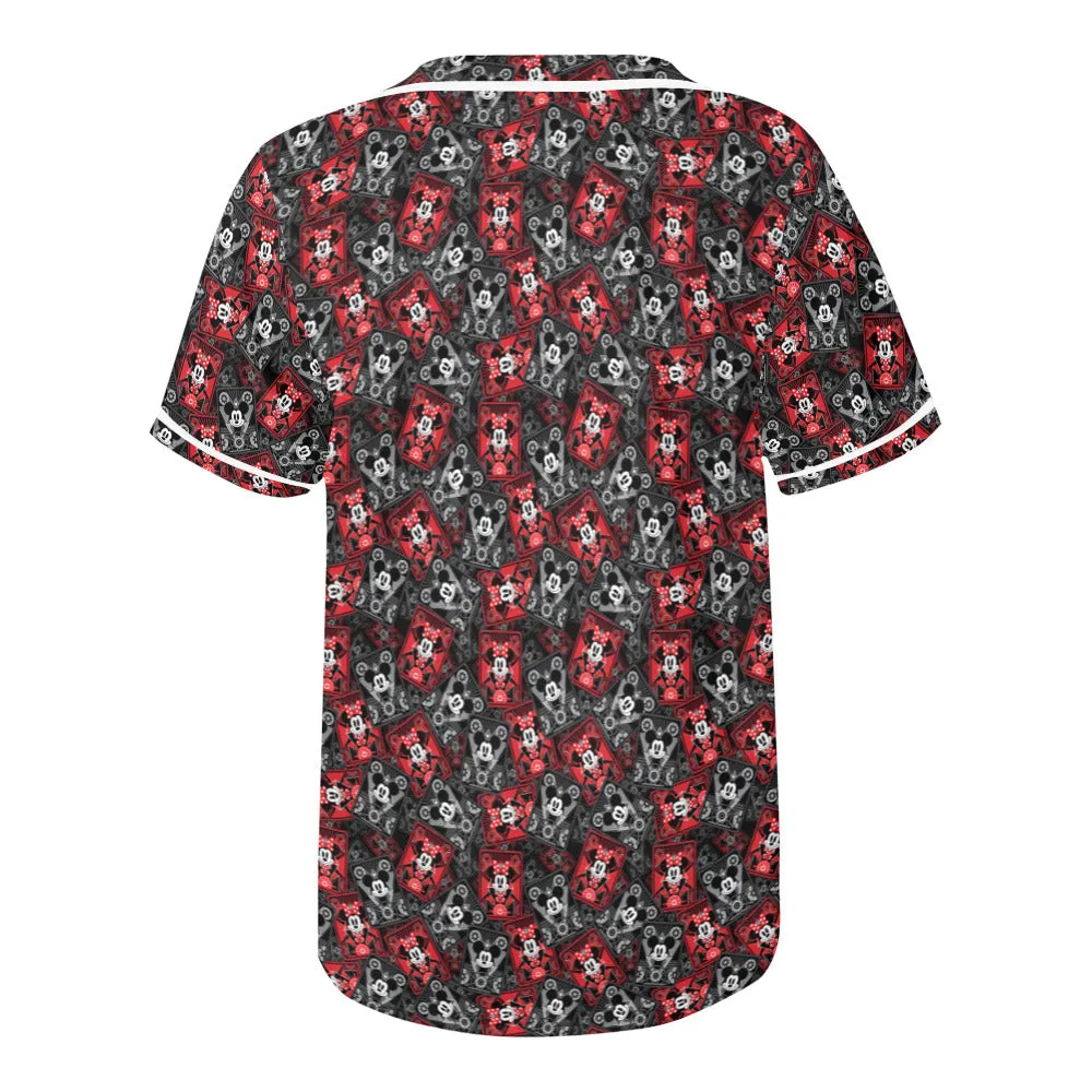 Steamboat Mickey And Minne Cards Baseball Jersey