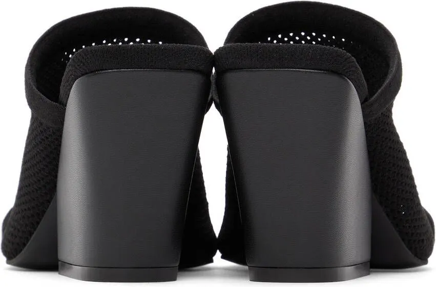 Stella McCartney Black Knit Mesh Mules