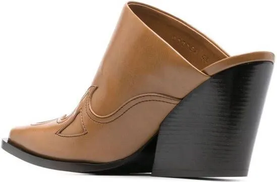 Stella McCartney Cowboy Cloudy 97mm mules Brown