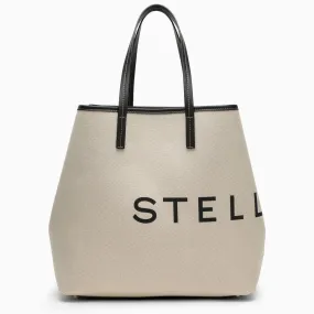 Stella McCartney    Stella Mc Cartney Ecru Cotton Blend Tote Bag With Logo