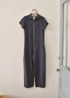 Stillwater Pant Romper - Diesel Gray