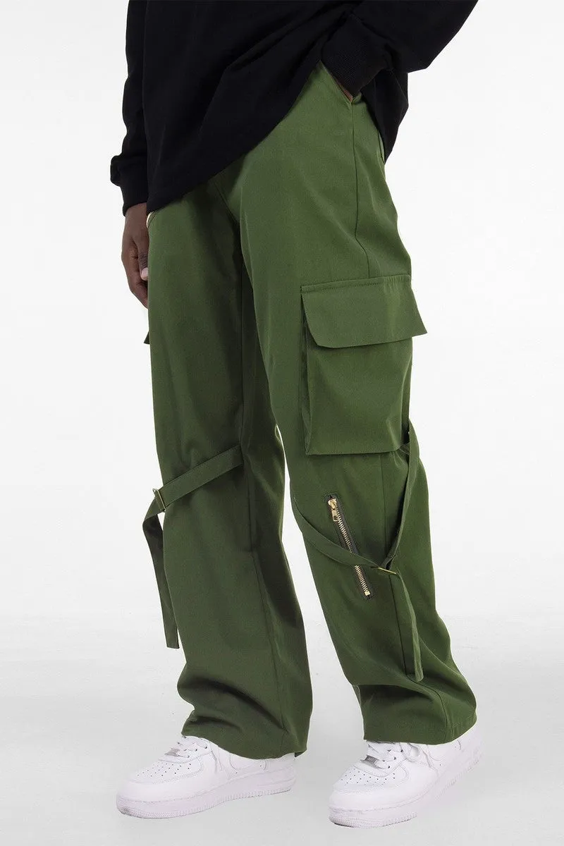 Straps Loose Cargo Pants