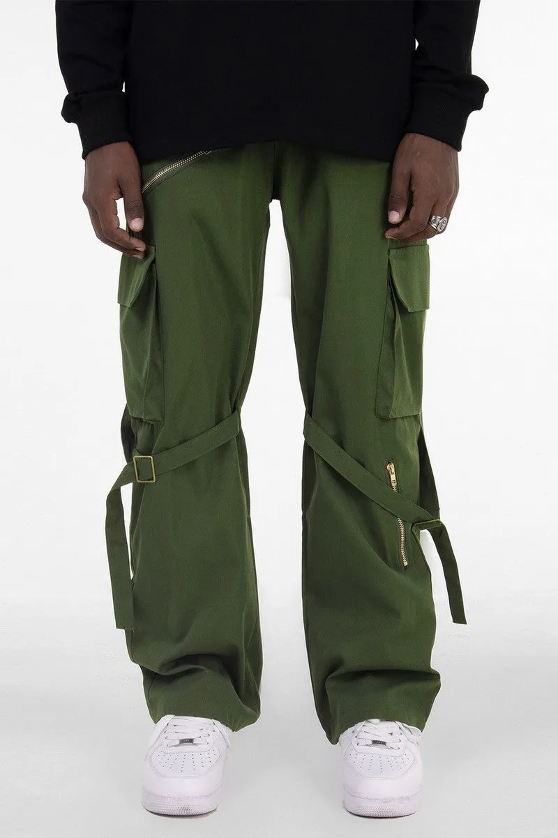 Straps Loose Cargo Pants