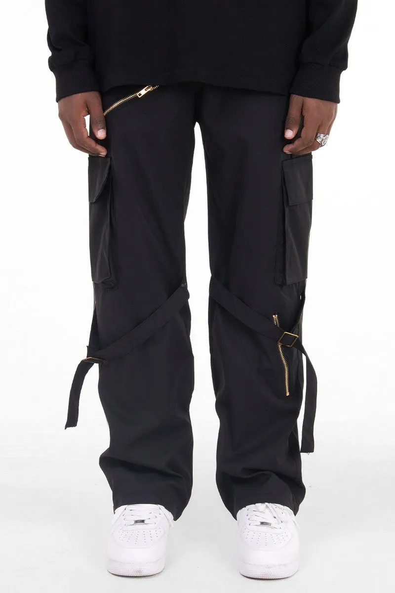 Straps Loose Cargo Pants