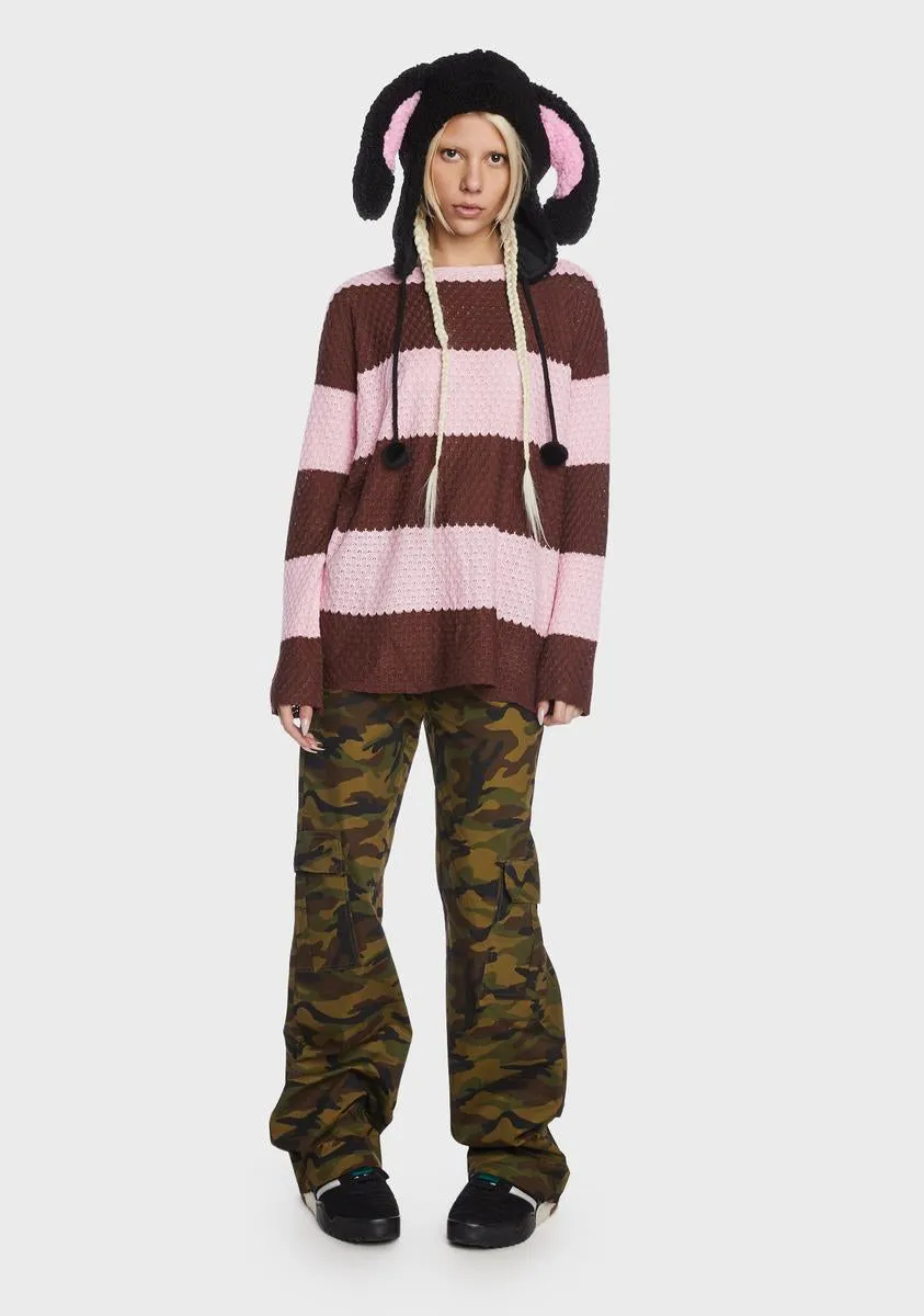 Striped Knit Jumper-