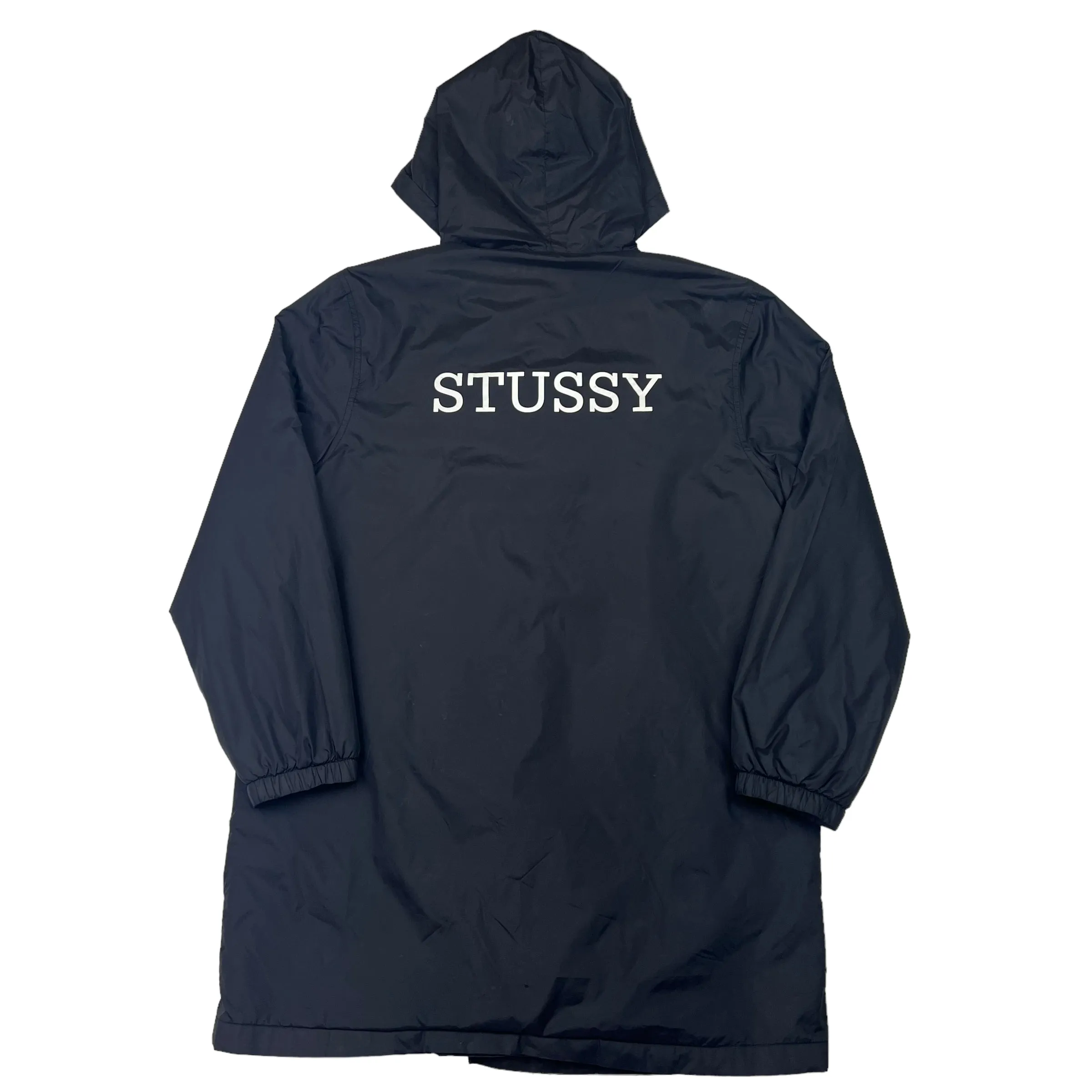 Stussy Black Lightweight Trench Jacket