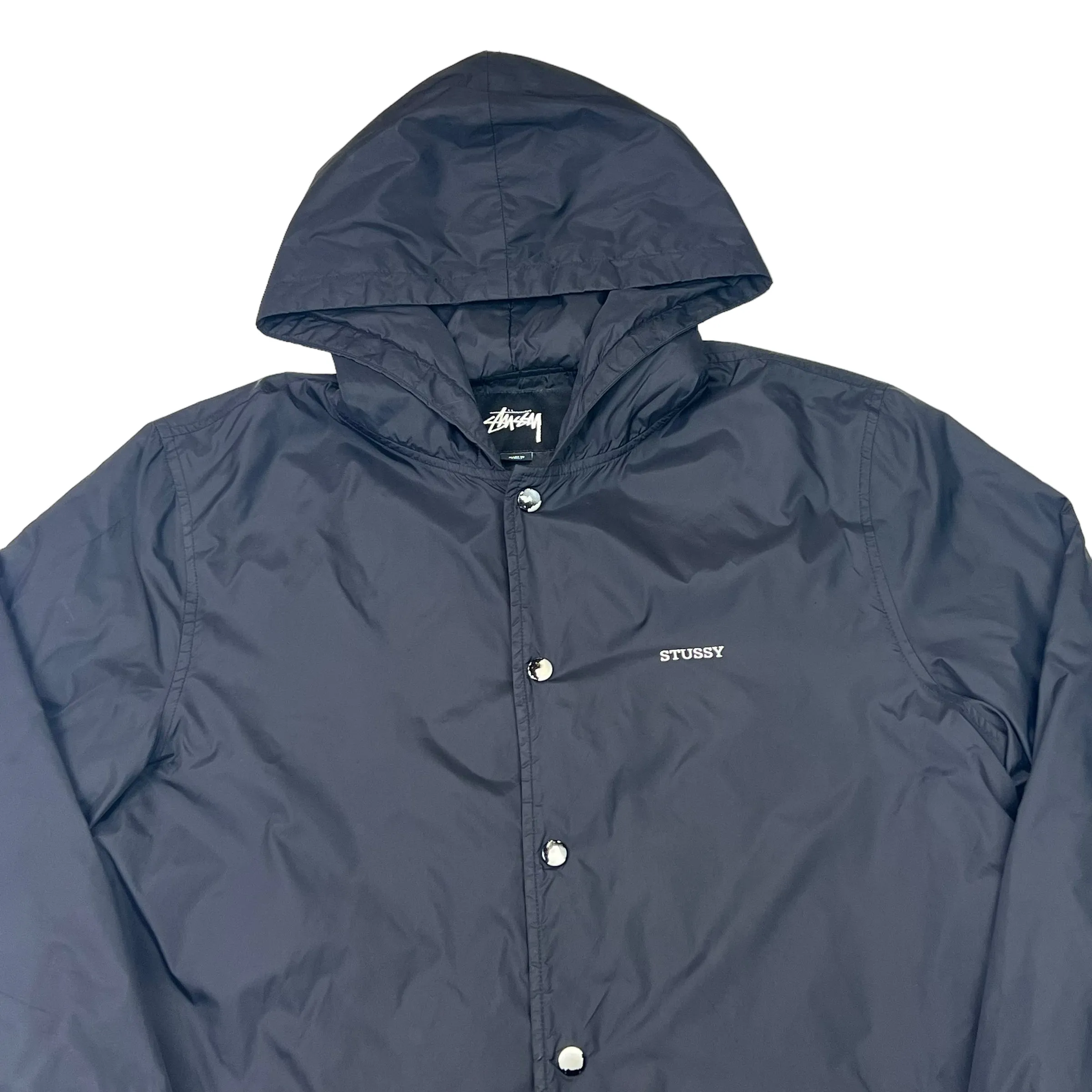 Stussy Black Lightweight Trench Jacket