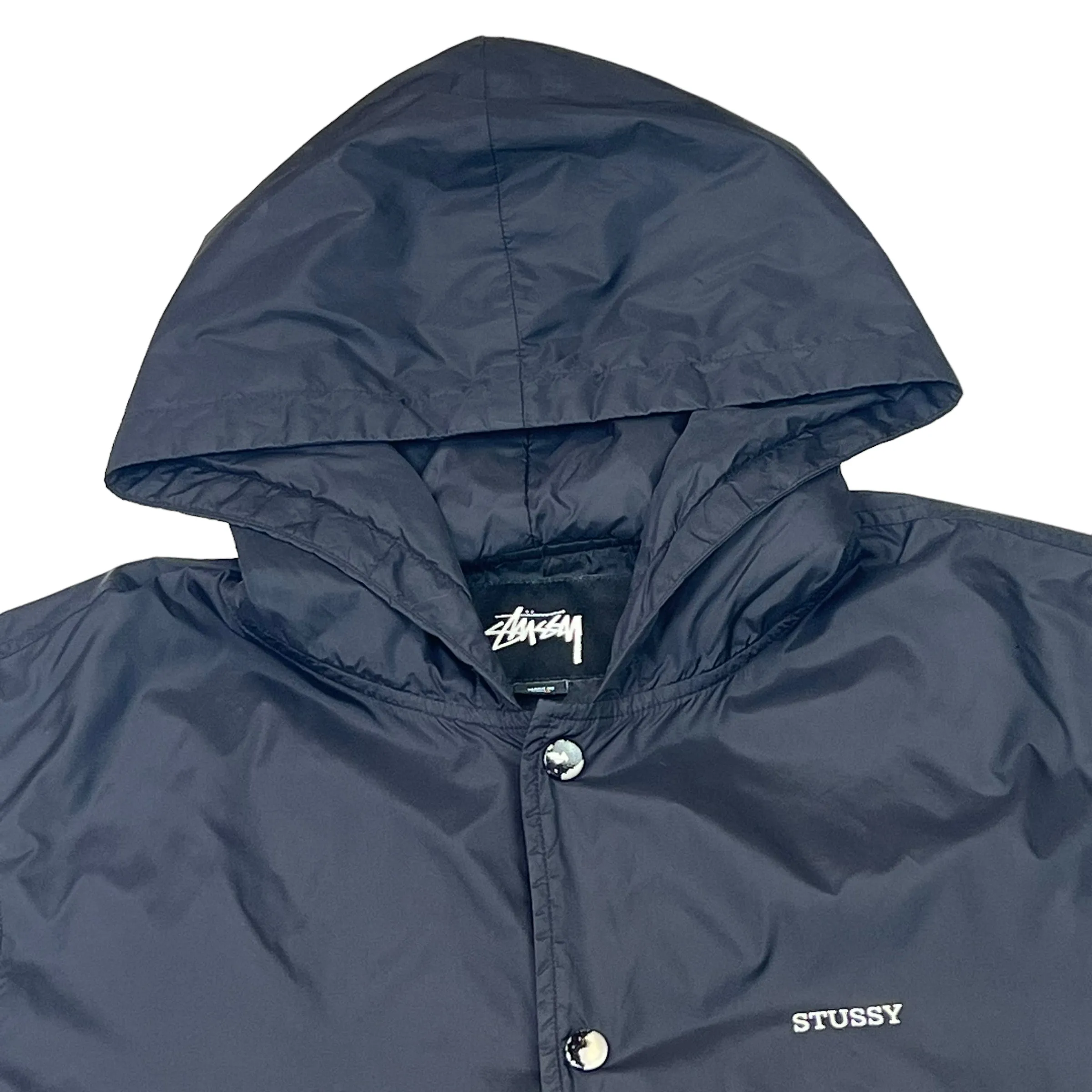 Stussy Black Lightweight Trench Jacket