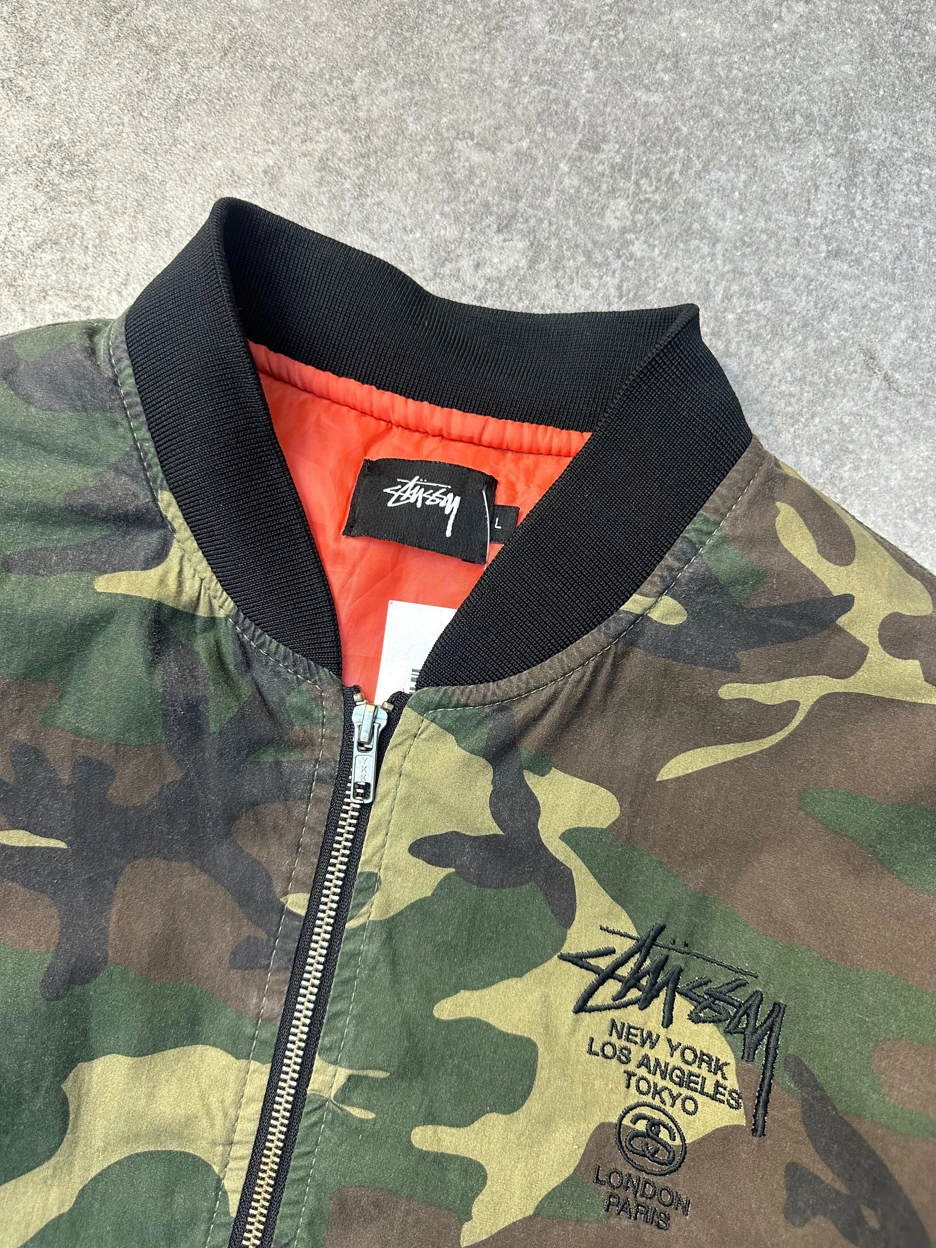 Stussy Camo Jacket Bomber Jacket