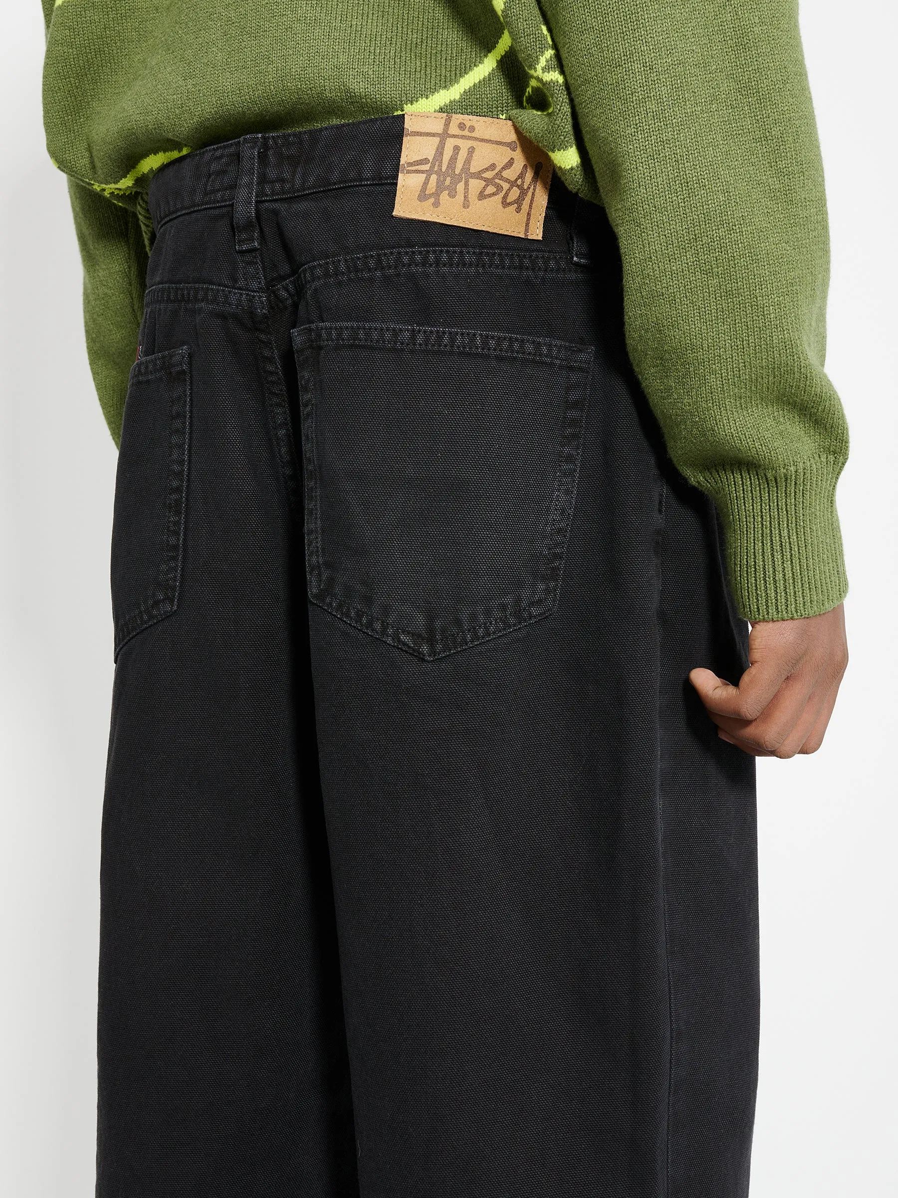 Stüssy Washed Canvas Big Ol’ Jeans Black