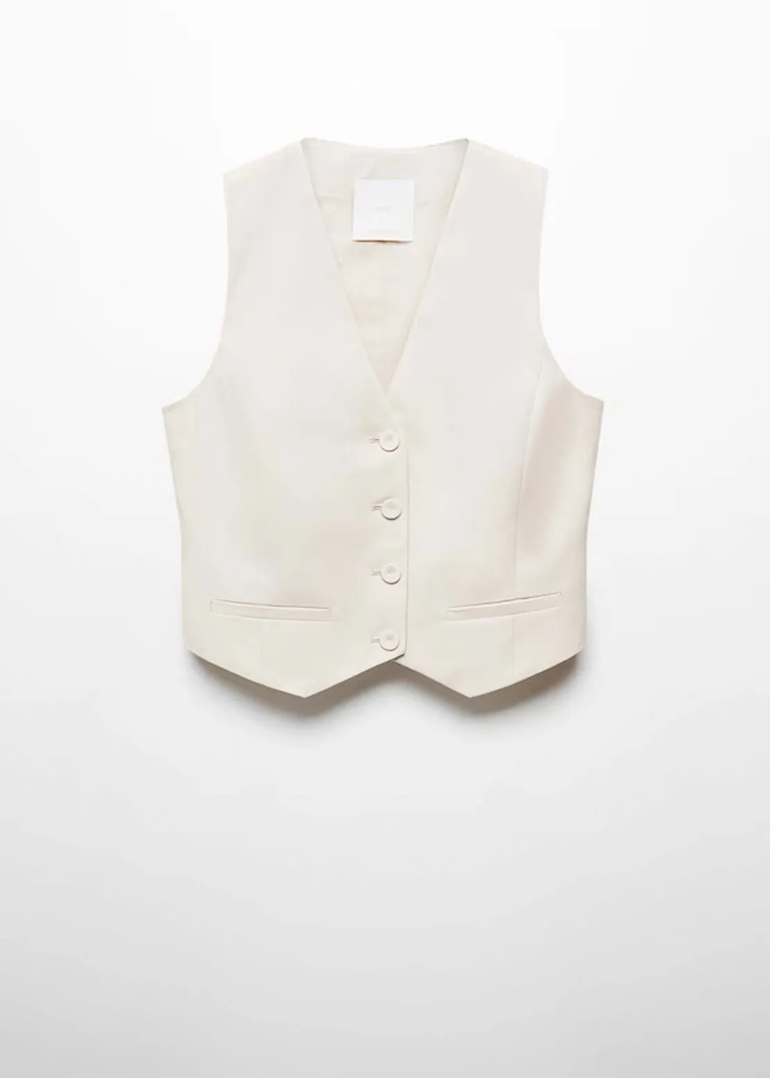 Suit waistcoat with buttons