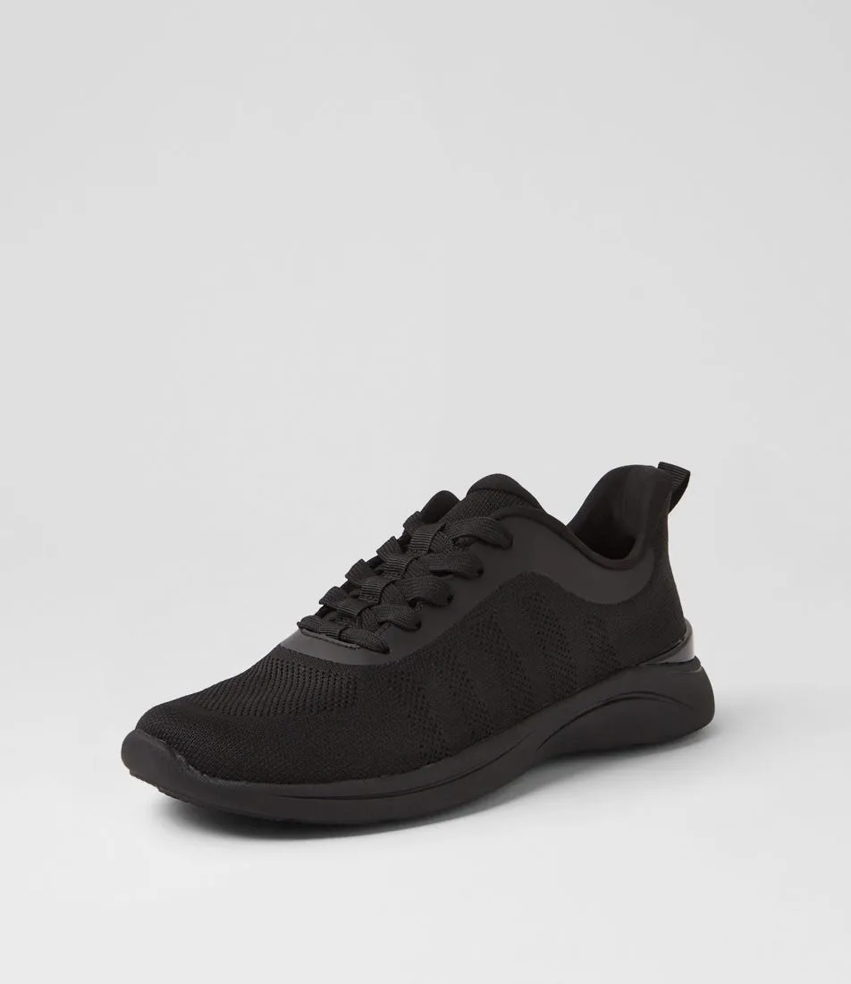 SUPERSOFT Yazmins Black Knit Sneakers