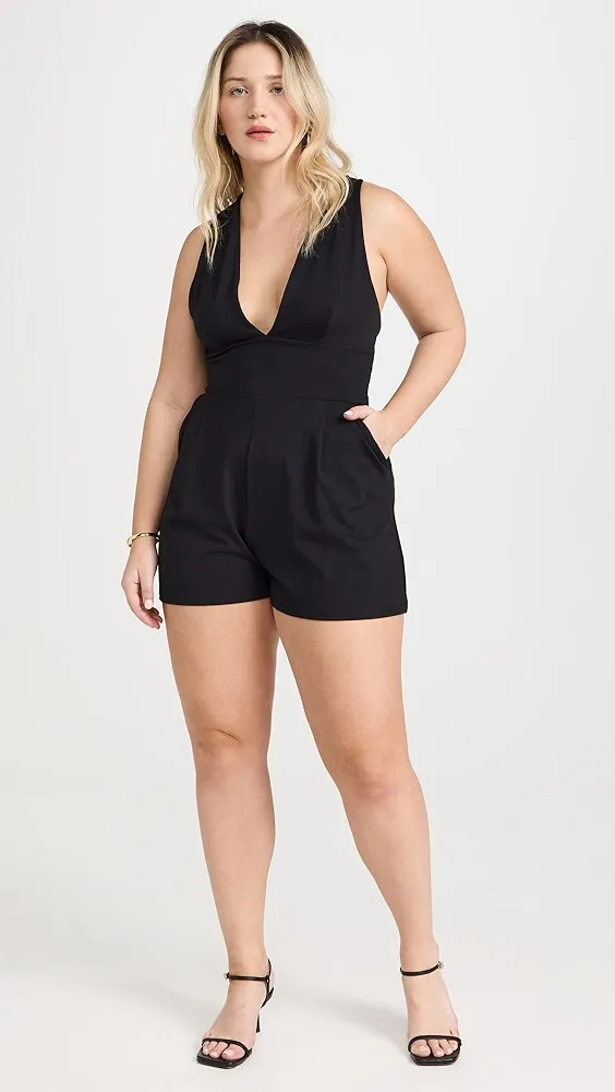 Susana Monaco   Low V X Back Romper 